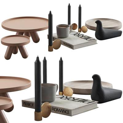 现代书籍蜡烛雕塑摆件-01